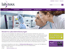 Tablet Screenshot of labtoxx.com